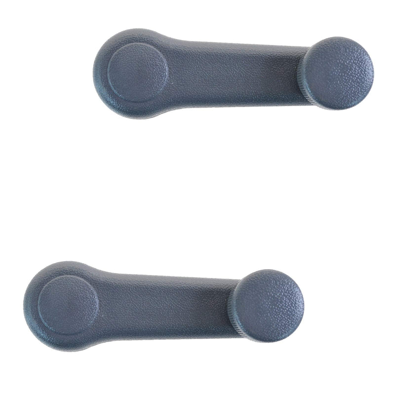 [Australia - AusPower] - TRQ Gray Window Crank Handle Left & Right Pair for 1995-2006 Hyundai Accent / 1996-2000 Hyundai Elantra / 1999-2001 Hyundai Sonata 