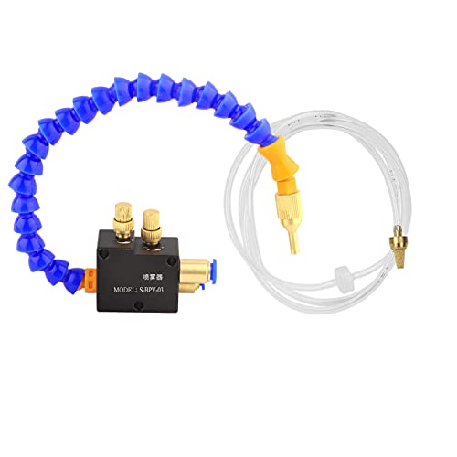 ViaGasaFamido CNC Lathe Coolant Sprayer and Lubricant Spray System Drilling Tool with Mist Lubrication System Unit for Efficient Cooling and Lubrication in Metalworking