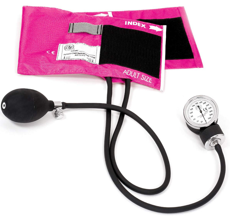 [Australia - AusPower] - Prestige Medical Premium Adult Aneroid Sphygmomanometer, Electric Pink 