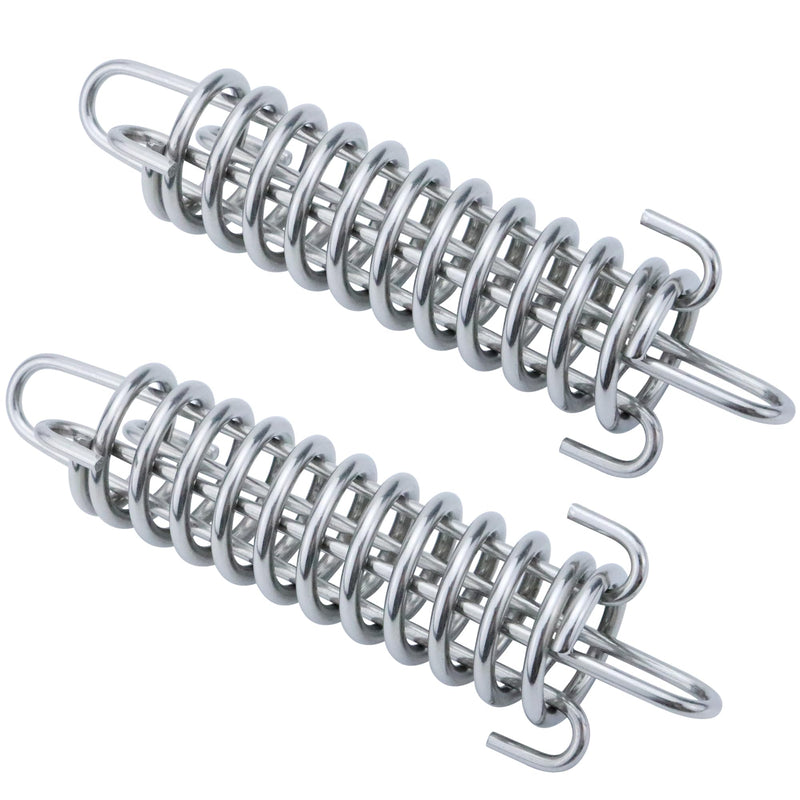 [Australia - AusPower] - SHENGHUISS Porch Swing Spring, 316 Stainless Steel Spring for Dog Tie Out Cable,Punching Bag,Hammock,Hanging Rope, Mooring Spring, Dog Chain, Shock Absorber 2Pcs 
