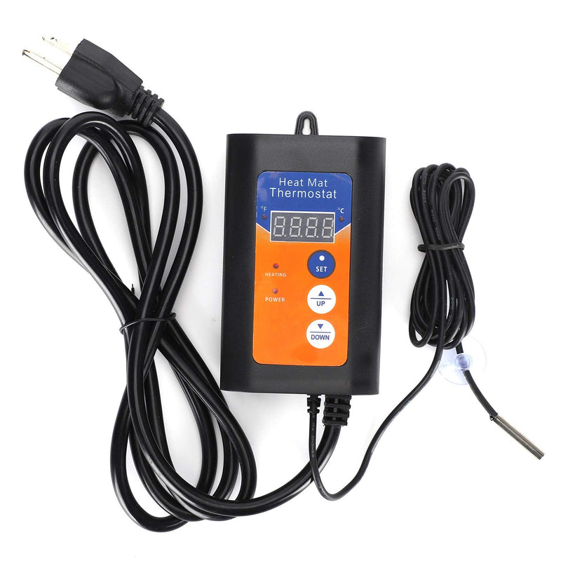 [Australia - AusPower] - LiebeWH Digital Temperature Controller 1000W with LCD Display for Reptile Terrarium and Home Brewing 