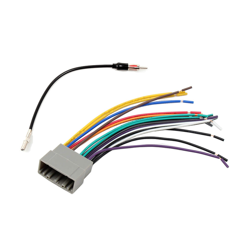 [Australia - AusPower] - RED WOLF Aftermarket Radio Install Wire Harness W/Antenna Adapter Plug Replacement for Jeep 2003-2007,Dodge ram 2002-2007, Chrysler 2000-2007 Radio harness + antenna adapter 