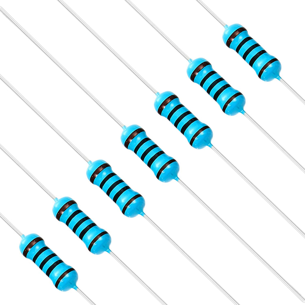 Chanzon 100pcs 1/2W (0.5W) 100 ? ohm Metal Film Fixed Resistor 0.01 ±1% Tolerance 100R MF Through Hole Resistors Current Limiting Rohs Certificated [1-2ZC05] 100 ohm