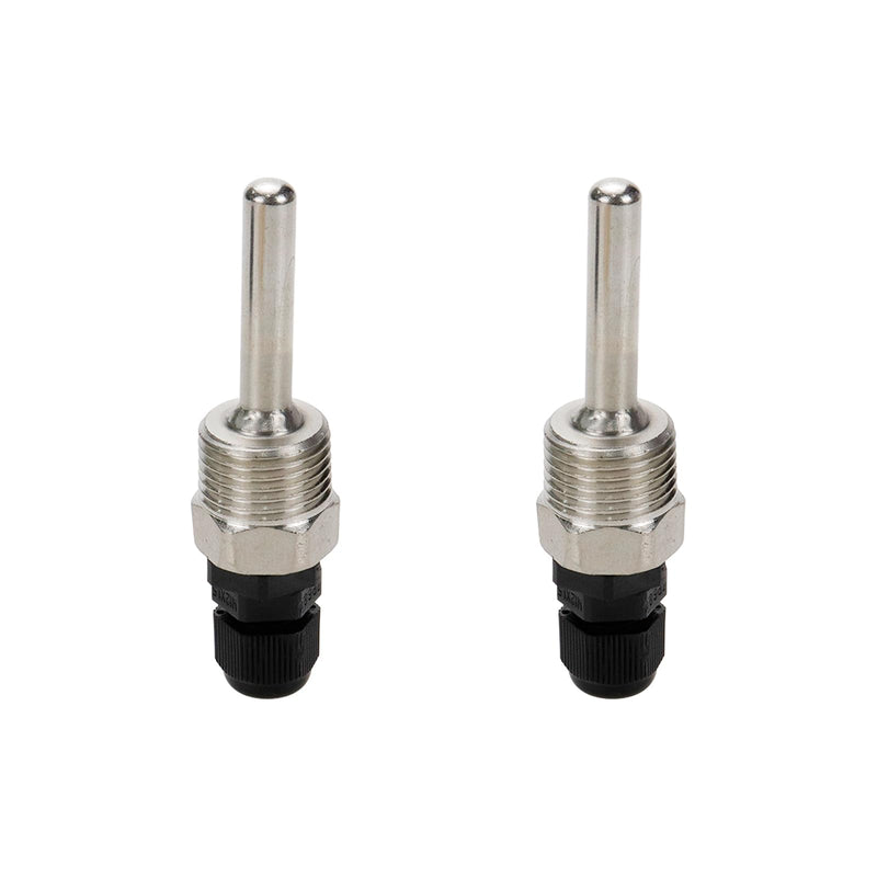 [Australia - AusPower] - 2pcs 1/2 Inch NPT Thermowell Weldless Stainless Steel Temperature Sensor Thermowell with Plastic Cap for Homebrew Brewing Beer Fermenter 50mm/2'' Length 50mm Length 