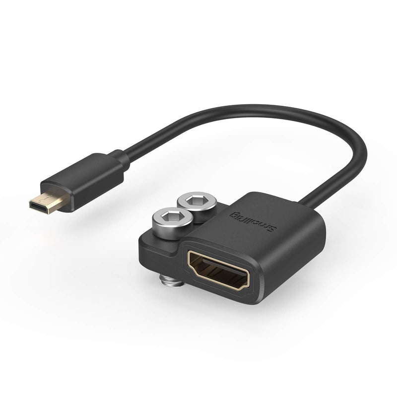 [Australia - AusPower] - SMALLRIG Ultra Slim 4K Adapter Cable (D to A), Micro-Sized Ports Male to Full-Sized Ports Female, 4K@60HZ, for Sony A7R IV A7RIII A7III A7II A7RII / for Fujifilm X-T2 X-T3-3021 