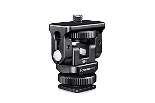 Sunwayfoto HB-03 Shoe Mount Tilt Head w Adjustable Tension Multi-Purpose Sunway