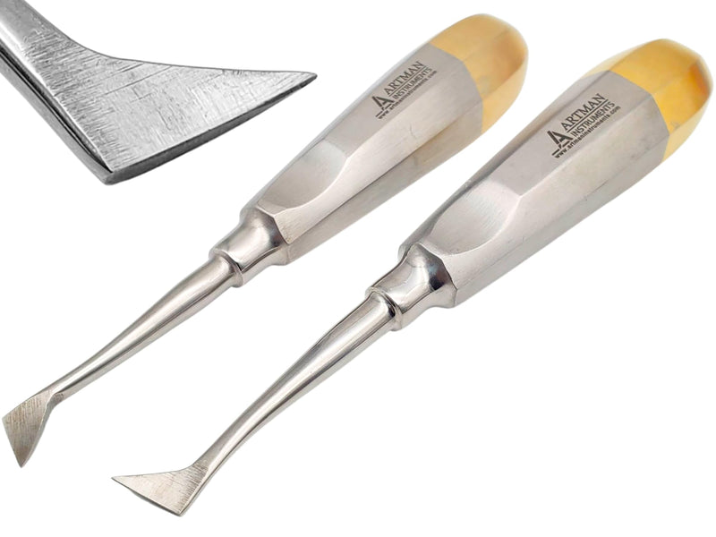 [Australia - AusPower] - Cryer Dental Molar Root Extraction Elevator Left and Right Surgical Root Extraction 