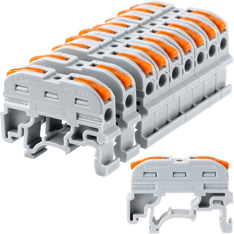 [Australia - AusPower] - GKEEMARS DIN Terminal Blocks, Universal Wiring Connector Lever Wire for Electrical Wires KV-121 (50 Pcs) 