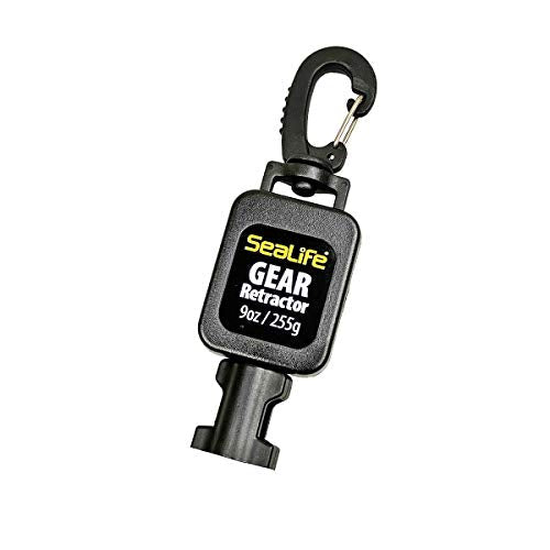 SeaLife Compact Underwater Retractor 9 oz. retraction Force; 32” Maximum Length. Holds Mini Lights, Micro Series and RM-4K Cameras