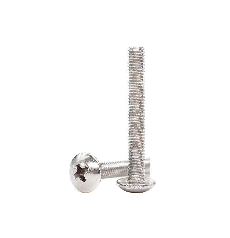[Australia - AusPower] - 30pcs M4x35mm Truss Head Machine Screws, Phillips Drive, Full Thread, 304 Stainless Steel, Bright Finish M4 x 35mm 30pcs 
