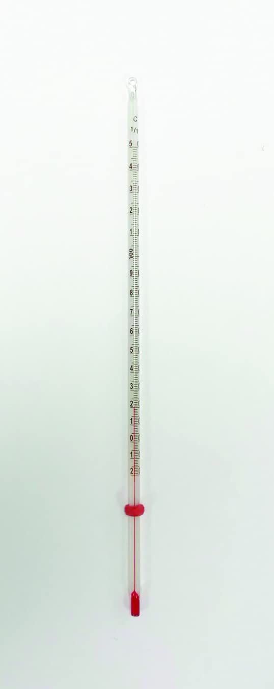 [Australia - AusPower] - United Scientific Supplies THTC02, Red Spirit-Filled Thermometer, 12" Length, Total Immersion, -10 to 150°C Temperature Range 
