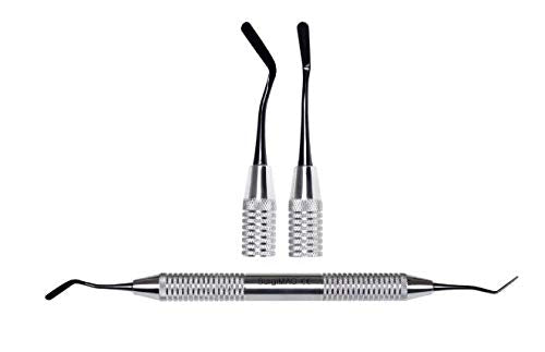 [Australia - AusPower] - #6 Double End Plastic Filling Instrument for Dentists - Black Tips 