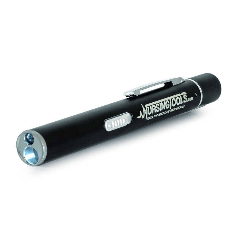 [Australia - AusPower] - Dual Beam Penlight for Nurses, Students & Medical Doctors - USB LED Rechargeable w/Pupil Gauge & 4 cm Measurements 