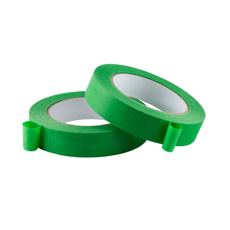 [Australia - AusPower] - Lichamp 2 Pack Green Painters Tape 1 inch, Green Masking Tape 1 inch x 55 Yards x 2 Rolls (110 Total Yards) 