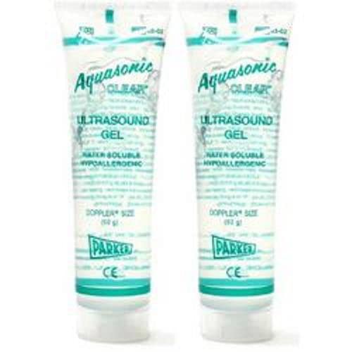 [Australia - AusPower] - Pack of 2 Aquasonic Clear Ultrasound Gel, 60g Tube, Each, Brend Parker Labs 