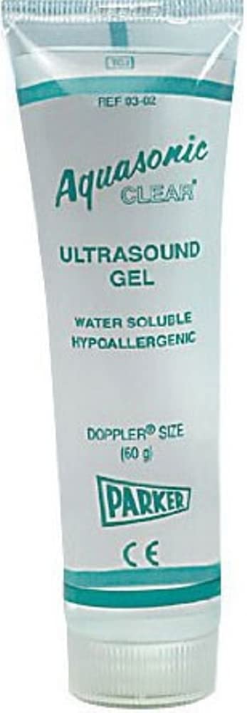 [Australia - AusPower] - Pack of 3 Aquasonic Clear Ultrasound Gel, 60g Tube, Each, Brend Parker Labs 