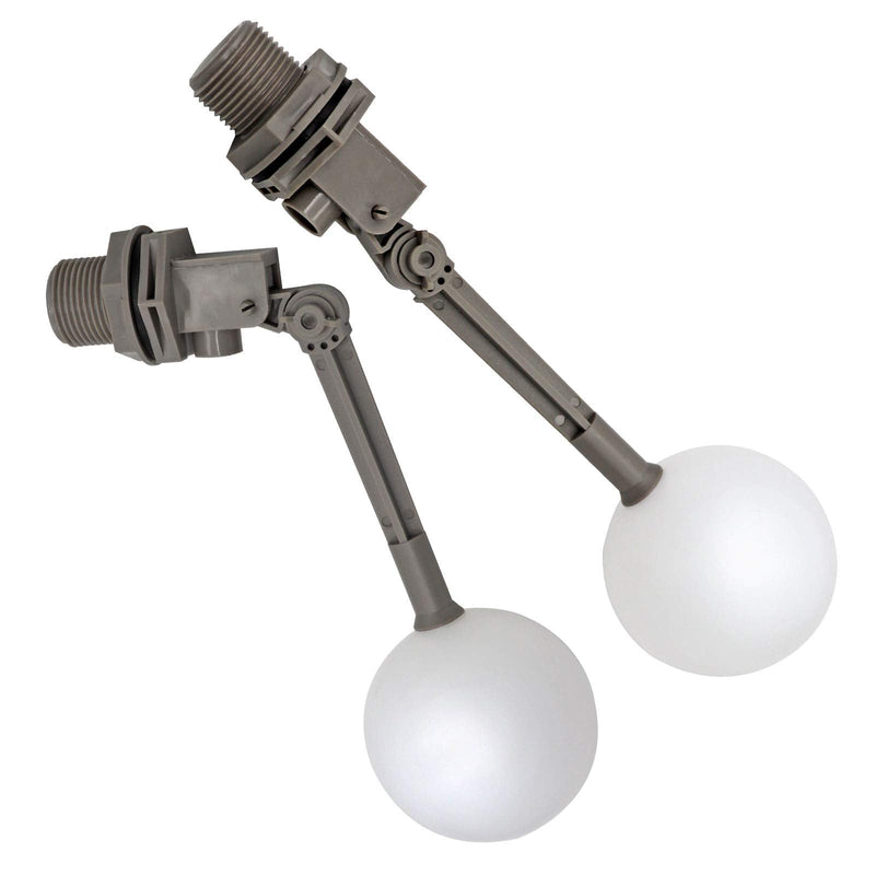 2 Pieces 1 Inch Water Float Valve with Adjustable Arm Automatic Fill Float Ball Valve for Livestock Water Tank Fountains