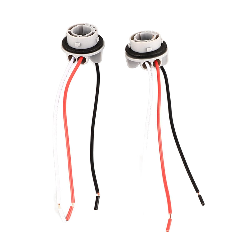 Lamp Holder Plug, Pack of 2 1157 Socket Turn Signal Brake Bulbs Holder Adapter Base Plug Cable