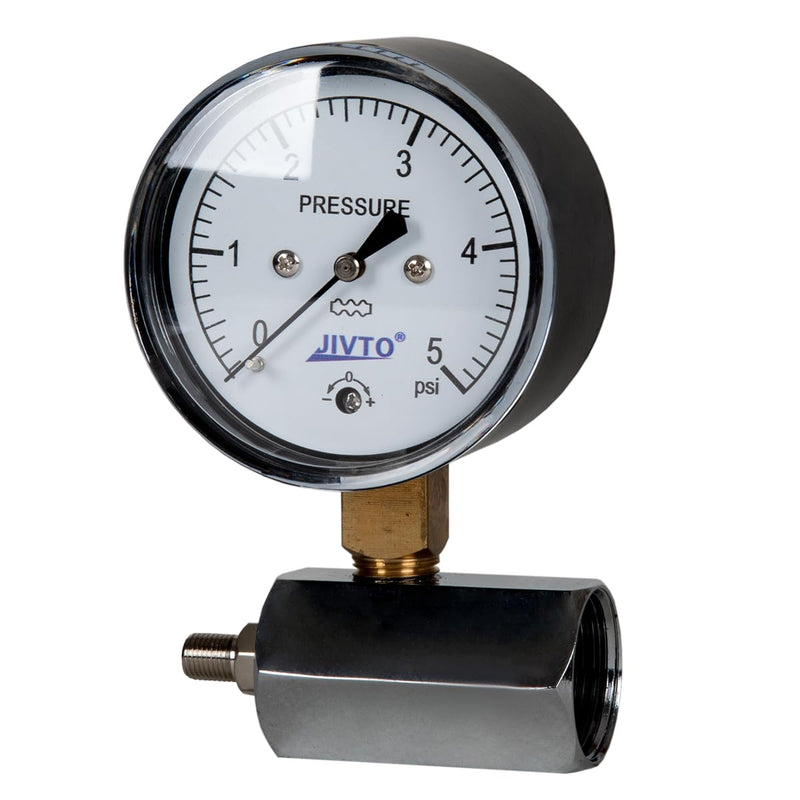 [Australia - AusPower] - 0-5 Psi Low Capsule Pressure Gauge, Face Dia 2-1/2 Dia, with Valve,Zero Adjustment,for Air Gas Water Regulator Pressure Test 2-1/2" 0-5 psi ( with valve ) 