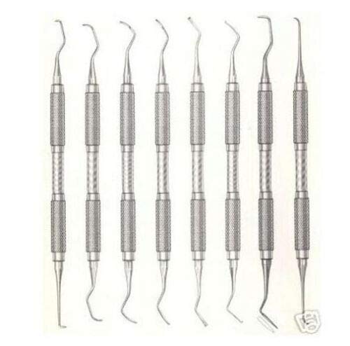 [Australia - AusPower] - 8 piece set GOLDMAN-FOX Curettes & Scalers Set Dental Instruments 