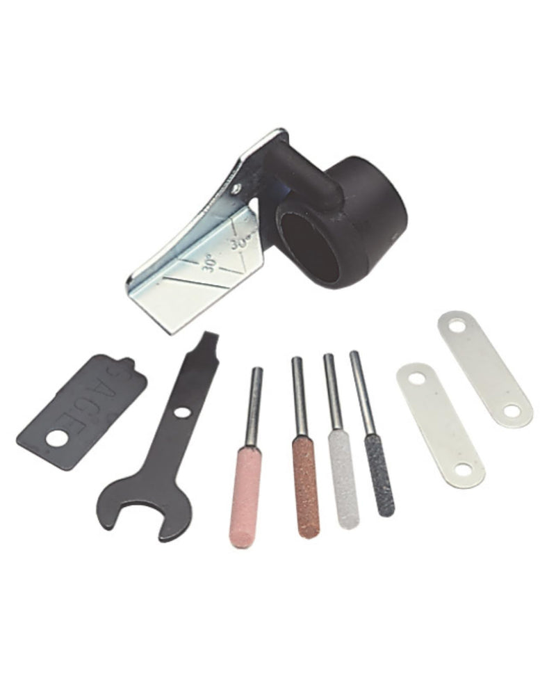 [Australia - AusPower] - Dremel 1453 Chainsaw Sharpening Kit, Rotary Tool Accessory Set with Sharpening Angle Guide Attachment and Grinding Stones 