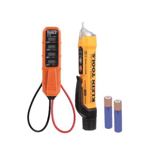 Klein Tools NCVT3PKIT dual-range non-contact voltage tester kit with flashlight and AC/DC voltage tester