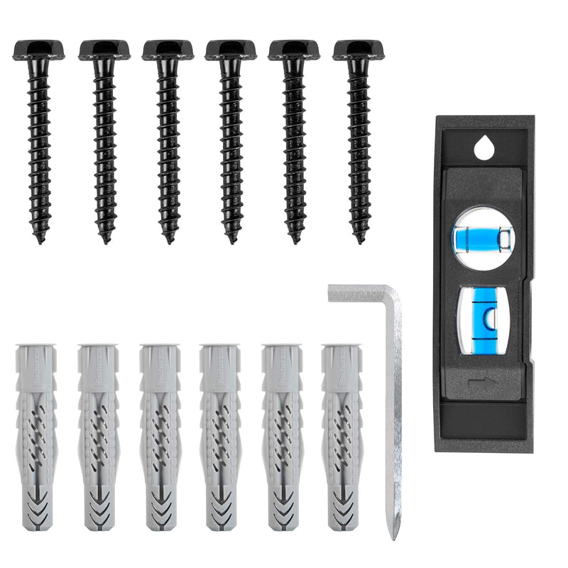 [Australia - AusPower] - Mounting Dream Lag Bolt Kit for TV Wall Mount Comes with M7 Lag Bolt for Wood Stud, Fischer Anchors for Concrete Wall, Includes Allen Key and Bubble Level for Easy Installation MD5752 