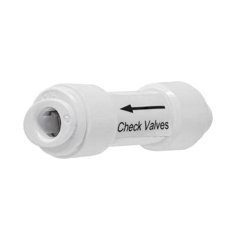 [Australia - AusPower] - 1/4" Quick Connect One Way Check Valve for Reverse Osmosis Water Filtration Systems Or Other Water Appliances (1/4" Quick Connect x 1/4" Quick Connect) 