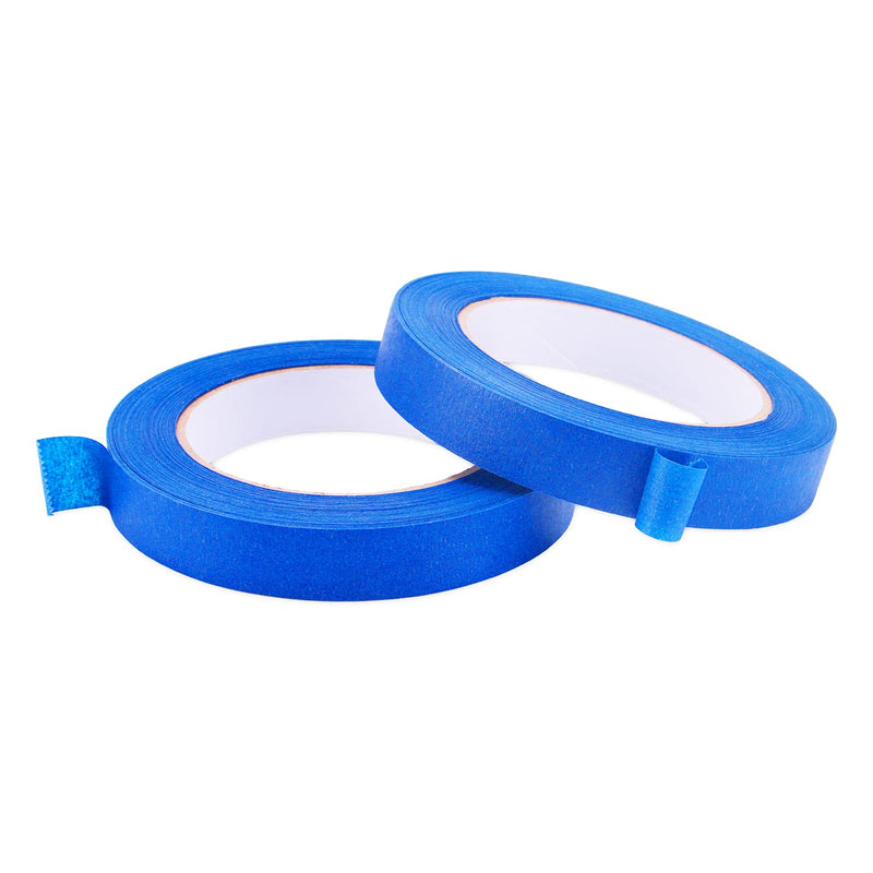 [Australia - AusPower] - Lichamp Blue Painters Tape 3/4 inch, 2 Pack Blue Masking Tape 3/4 inch x 55 Yards x 2 Rolls (110 Total Yards) 