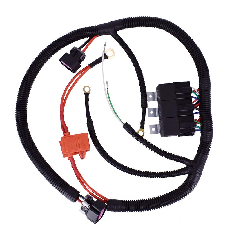 [Australia - AusPower] - Dual Electric Fan Upgrade Wiring Harness Fits for GM 1999–2006 ECU Control Electric Cooling Fan Wire Harness Kit, Wiring Harness Tool 7L5533A226T 