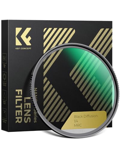 K&F CONCEPT 52mm Black Diffusion 1/4 Filter Mist Cinematic Effect Filter