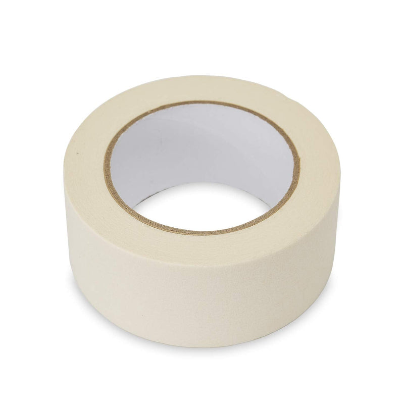 [Australia - AusPower] - Lichamp Wide Masking Tape 2 inches, 1pc General Purpose Beige Masking Tape White Masking Paper, 1.95 inches x 55 Yards 