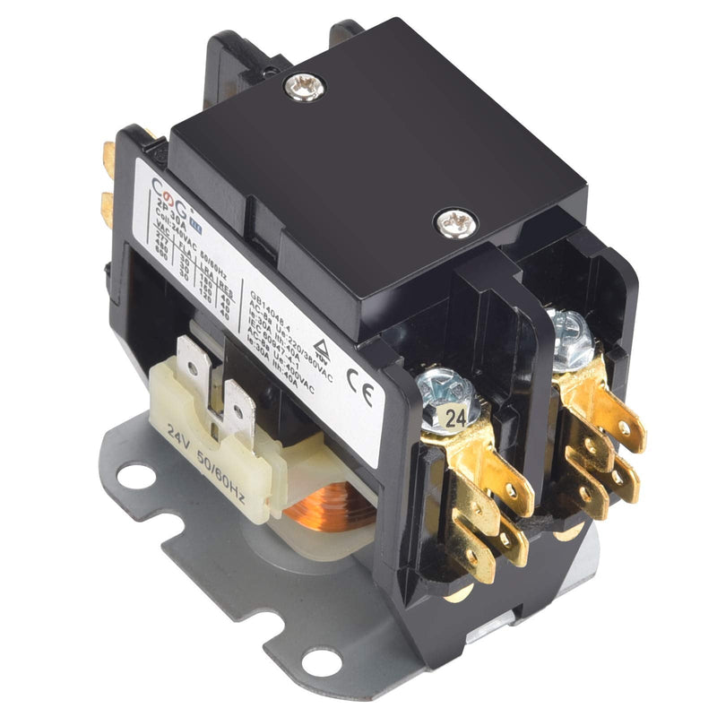 [Australia - AusPower] - 2 Pole Air Conditioner Contactor 30 Amp 24V Coil,Condenser Contactor Compressor Contactor… 2P 30A 24V 