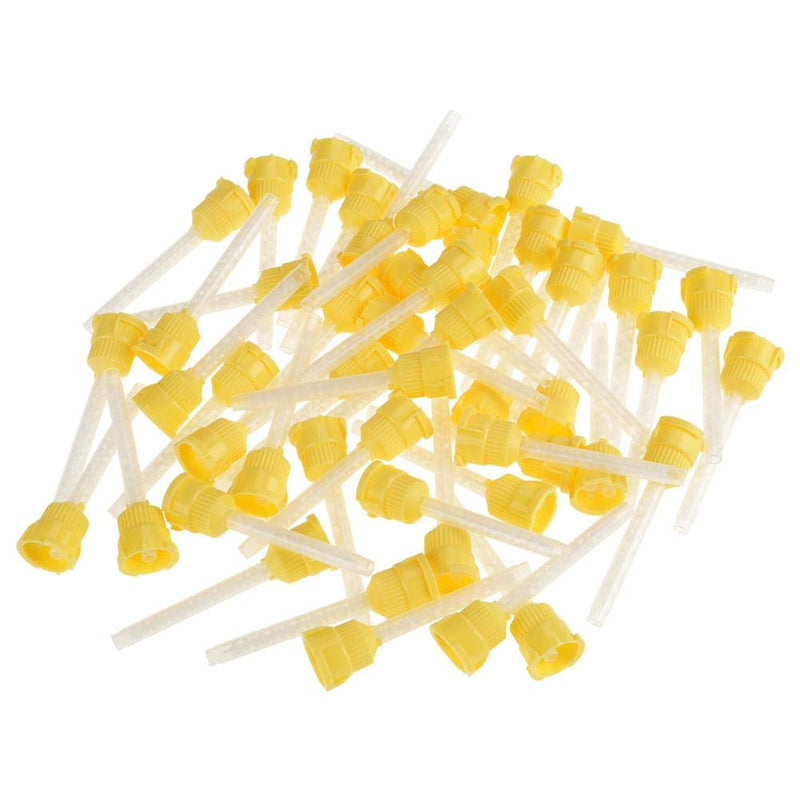 ciciglow Mixing Tip, 50pcs 70mm Disposable Silicone Mixing Tip 4.2mm 1:1