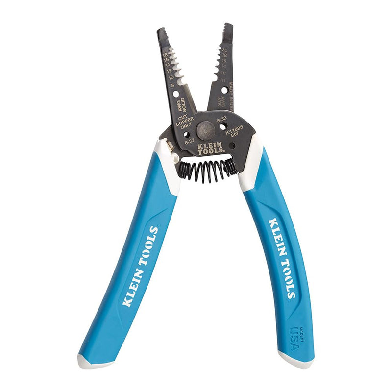 [Australia - AusPower] - Klein Tools K11095 Klein-Kurve Wire Stripper and Cutter, for 8-18 AWG Solid and 10-20 AWG Stranded Wire 