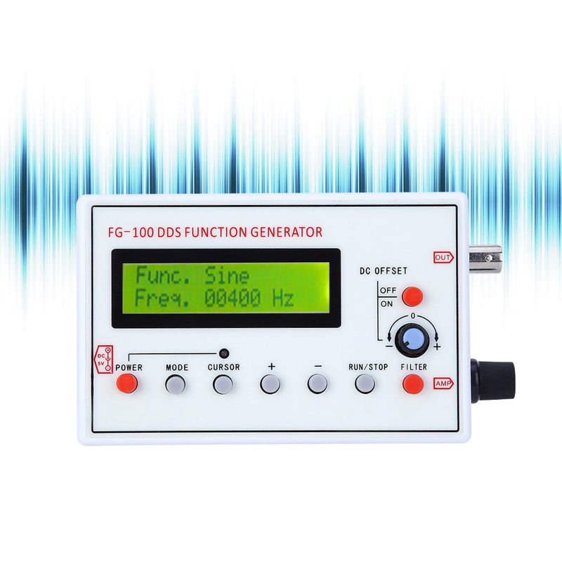 Signal Generator, DDS Function Generator, Signal Source Module Frequency Counter, Sine Frequency 1Hz-500KHz, Frequency Meter