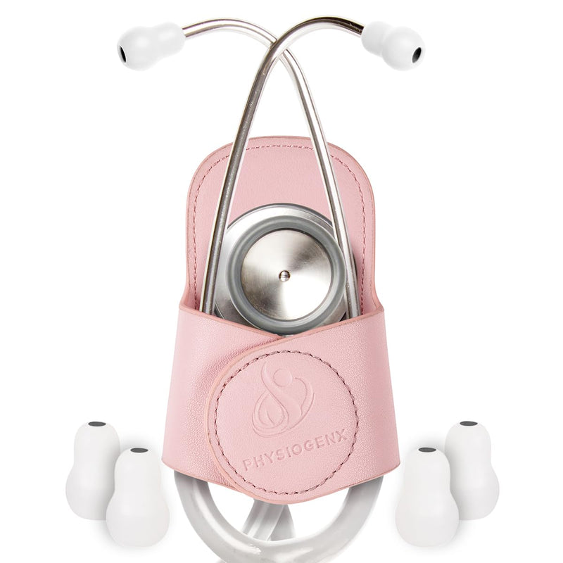 [Australia - AusPower] - Stethoscope Holder with Secure Magnetic Closure; Hip Clip for Safe, Easily Accessible, Hygienic Attachment pink 