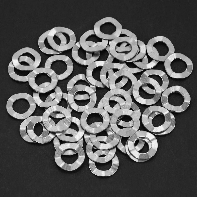 [Australia - AusPower] - Wave Spring Washer Assortment Kit Stainless Steel Spring Wave Washer 10 Sizes M3 M4 M5 M6 M8 M10 M12 M14 M16 M20(50pcs*M6) 