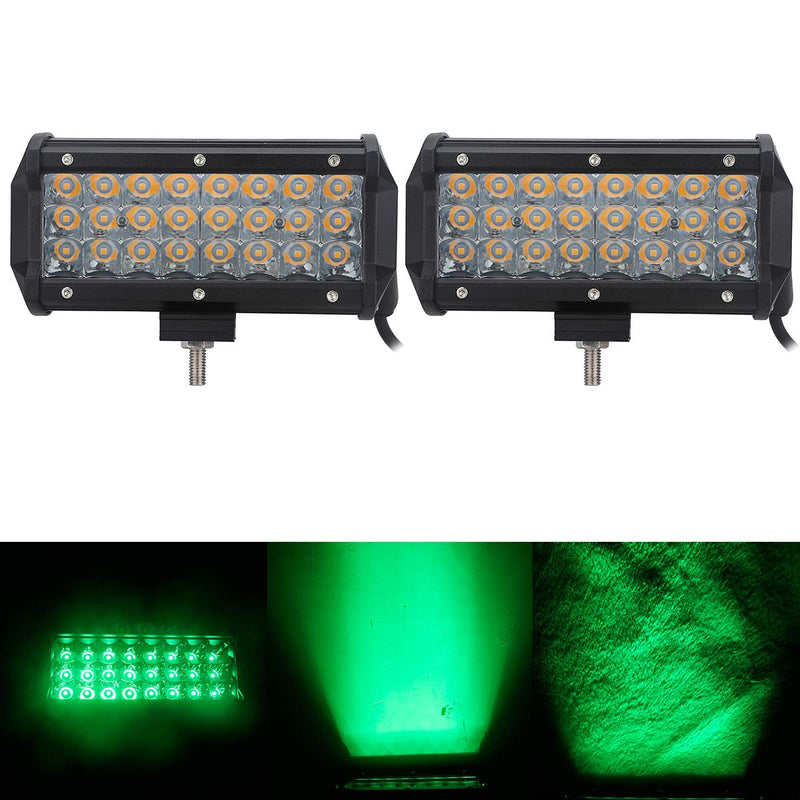 Green Led Off-road Light Bar Pod 36W 7-inch Spot Driving Work Pods Waterproof Fog Lamps for Van Pick-up Truck Car ATV UTV SUV Truck Tractor Boat Fishing Hunting g Deck Trailer Navigation 12V 24V 2pcs 2pcs 36w spot Green lights