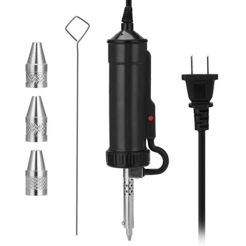Solder Sucker, Automatic Desoldering Pump Vacuum, Portable Electric Solder Tin Sucker, Vacuum Soldering Remove Pump Desoldering Machine, AC110V 30W with 3 Soldering Suction Tips
