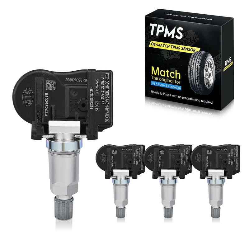 [Australia - AusPower] - BDFHYK OEM TPMS Sensor 315Mhz Tire Pressure Monitoring System Sensor Compatible with 2005-2014 Jeep Chrysler Dodge Mitsubishi, Wrangler Liberty Grand Cherokee Charger 200 300, 68001696AB, 56029465AB 68078861AA 1.0 