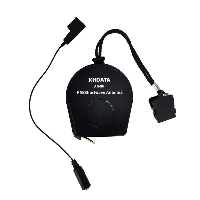 [Australia - AusPower] - AN-80 Shortwave Reel Antenna FM SW External Antenna Whip Antenna to Improve Signal Reception Suitable for FM SW Radio Small 
