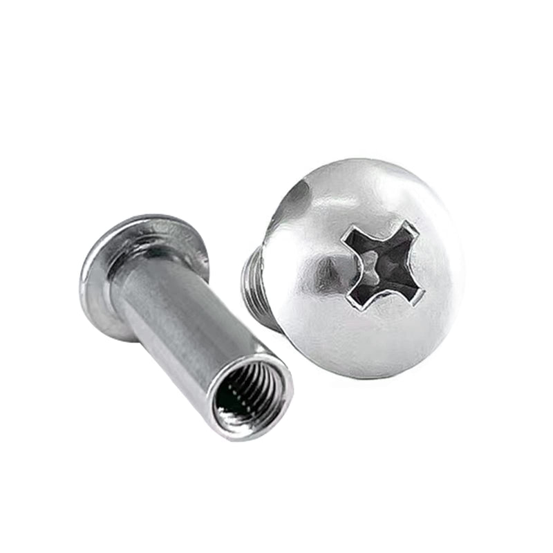 [Australia - AusPower] - Aopin Chicago Binding Screws Binding Post Scrapbook Photo Albums Screw Post Fit for 0.2inch(5mm) Hole Dia, Female M4x25mm Butt Screw for Binding Leather Saddles Purses Belt Repair, Silver, 25 Sets 25mm 