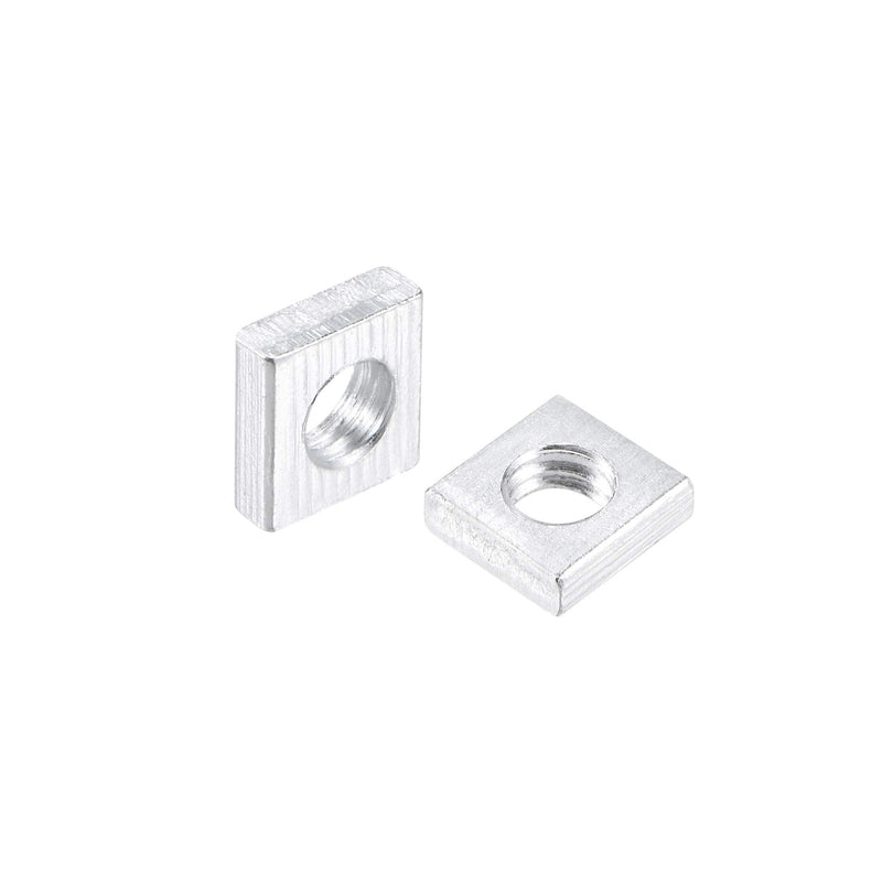[Australia - AusPower] - uxcell Square Nuts, M4x7mmx2mm Zinc-Plated Metric Coarse Thread Assortment Kit, 25 Pcs 