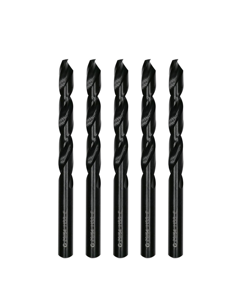 29/64 inch HSS M35 Cobalt Twist Drill Bits,High Speed Steel,Pack of 5,Suitable for Steels,Cast Iron,Stainless Steels and Other Hard Metals(29/64inch) 29/64in