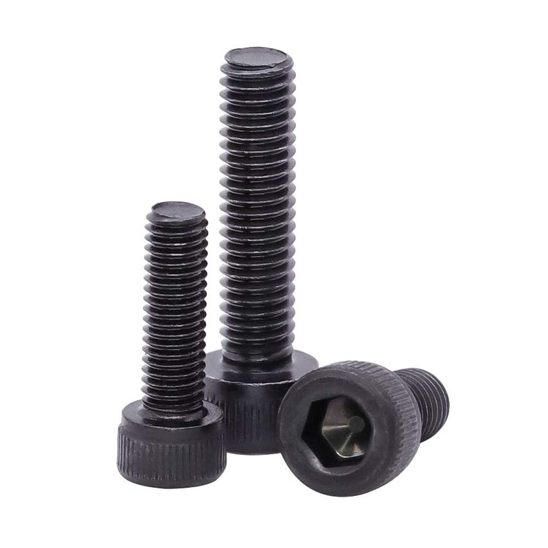 [Australia - AusPower] - 3/8-16 x 1-1/2" Socket Head Cap Screws Bolts, 12.9 Grade Alloy Steel, Black Oxide Finish, Allen Hex Drive, Coarse Thread, 10 PCS 3/8-16 x 1-1/2" 