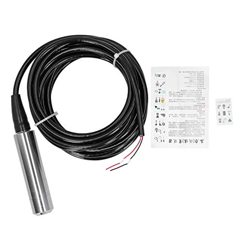 [Australia - AusPower] - Liquid Level Transmitter 5m Cable Water Level Sensor Detector Pressure Transmitter for Water Gas Oil 1232VDC 420mA(0-2m) 
