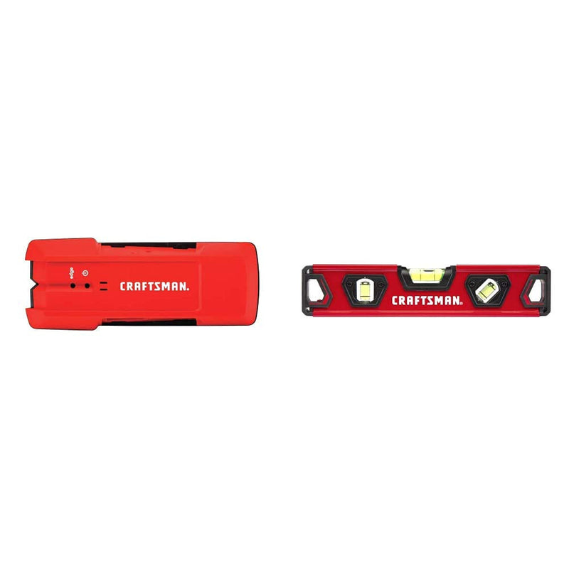 [Australia - AusPower] - CRAFTSMAN Stud Finder, 3/4-Inch Depth (CMHT77633) + CRAFTSMAN Torpedo Level, 9-Inch (CMHT82390) 