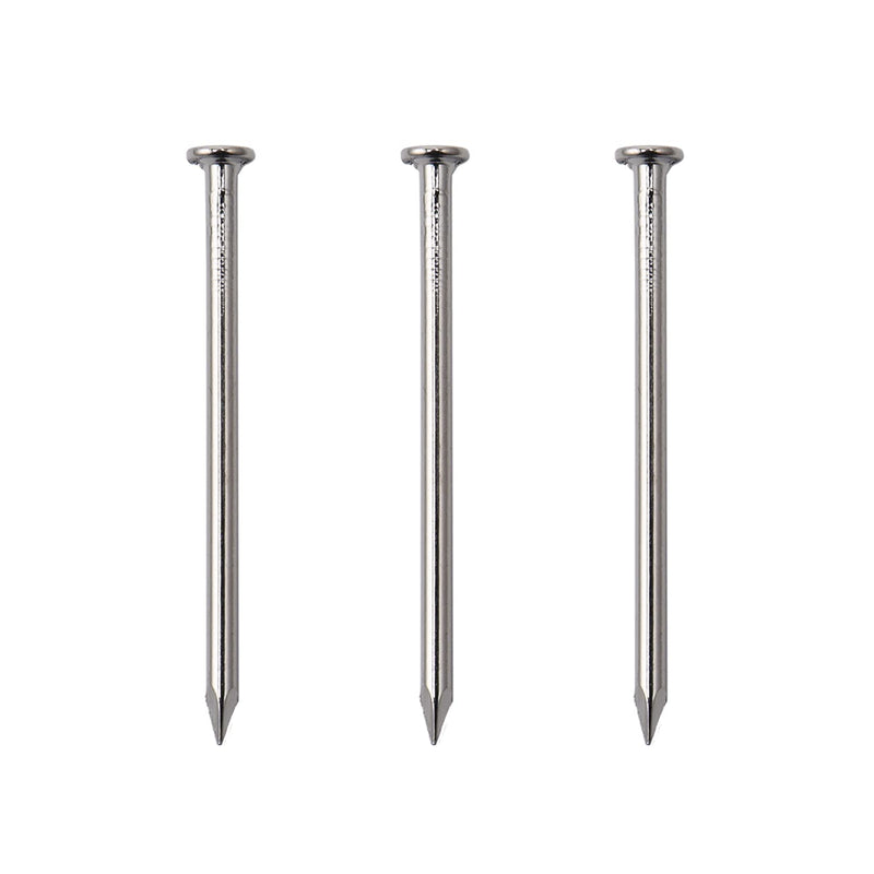 [Australia - AusPower] - 240pcs Hardware Nails, 1-1/2 Inches Nickel Plated Hanging Nails, Wall Nails for Hanging Picture, Wood Nails, Long Nails, Wire Nails (1-1/2 in) 1-1/2 In 240 