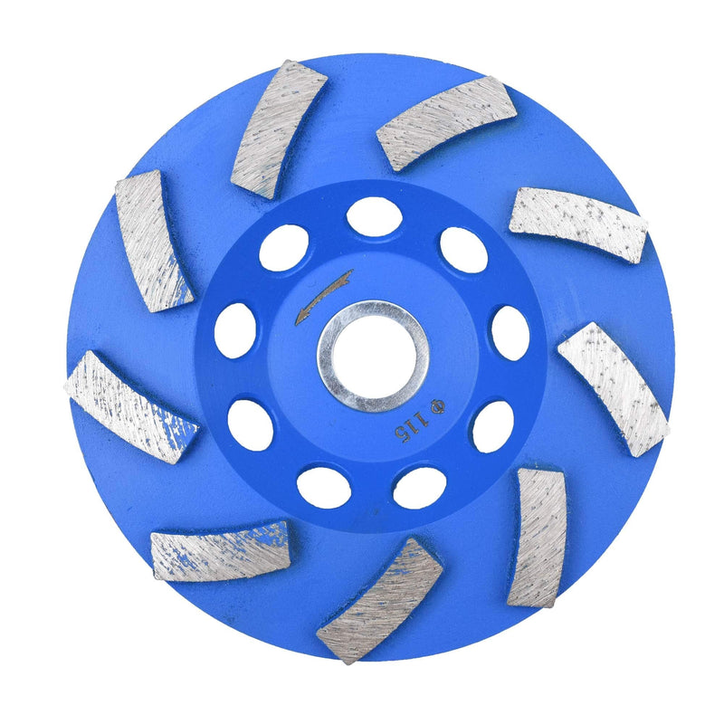 4.5 in. x 7/8-5/8 in. Non Threaded 9 Segments Diamond Turbo Cup Wheel for Stone and Concrete (7/8"-5/8" Non-Threaded) 4.5 Inch 7/8"-5/8" Non Threaded